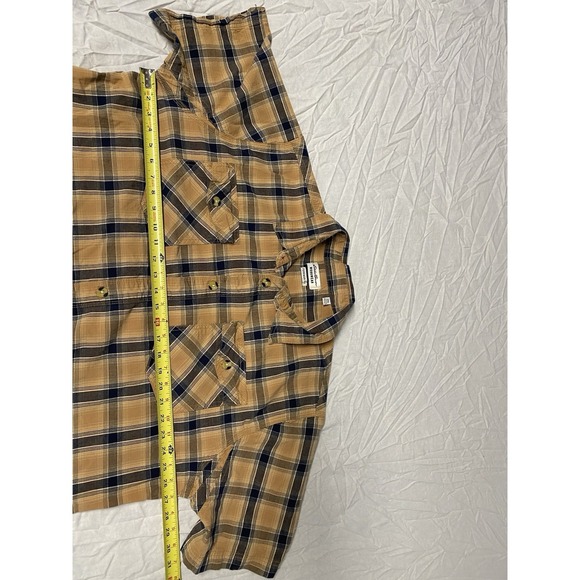 Eddie Bauer Workwear Foreman Fit 2XL Plaid Short Sleeve Shirt - Picture 6 of 9